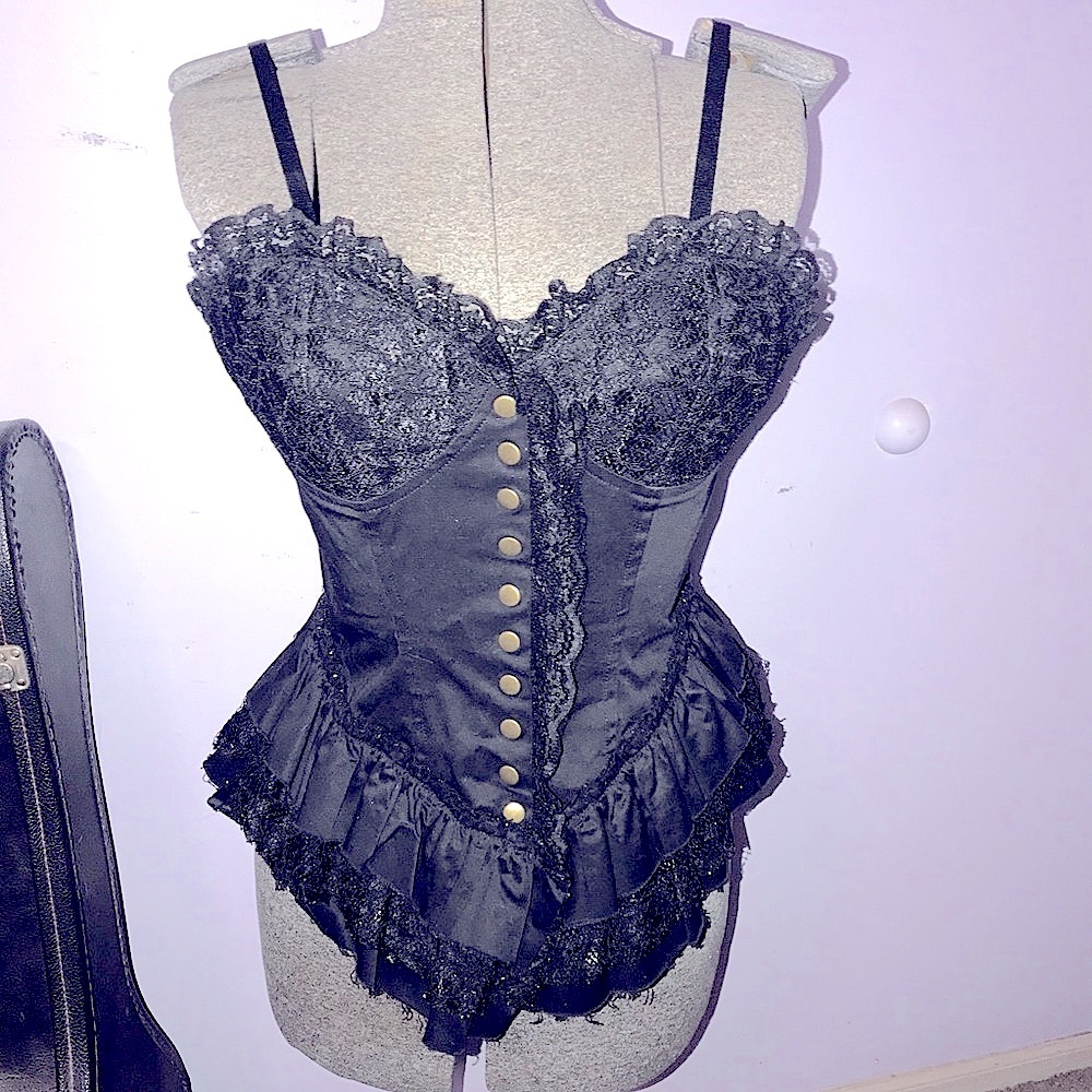 🌛Goth Lolita Ruffled Corset top🌜
